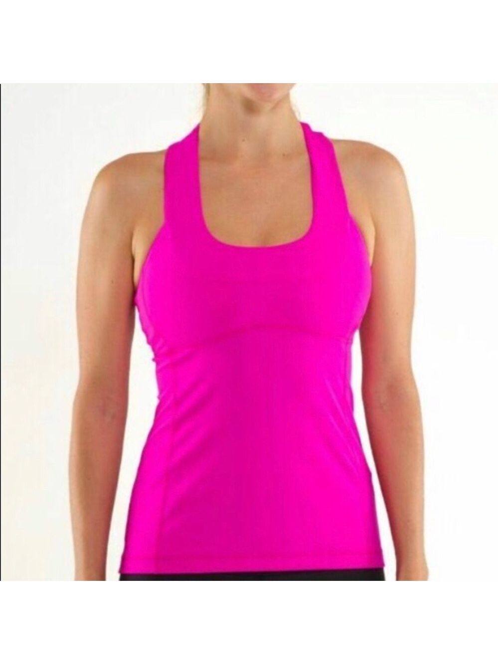 Lululemon Scoop Neck Tank Hot Pink Size 6